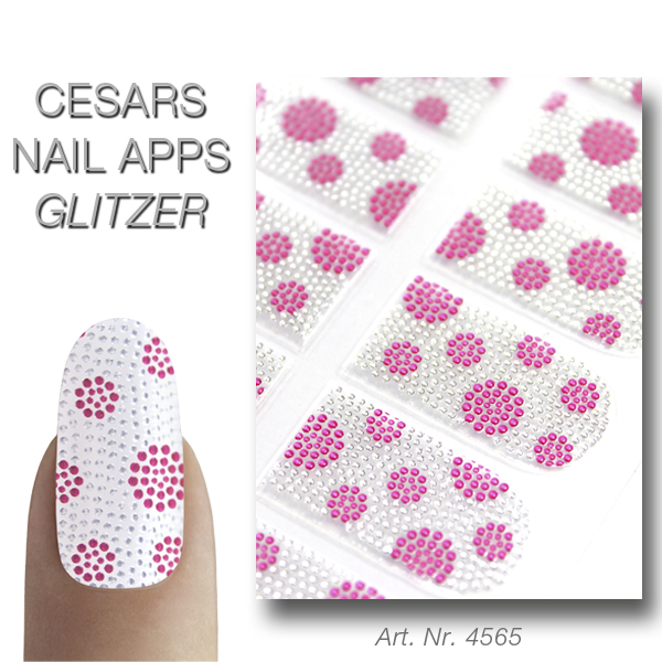 Cesars Nail App 5 Glitter